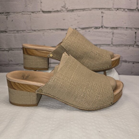 DANSKO MACI SANDALS PLATFORM SOLE WOMENS EURO SIZE 40 US SIZE 9.5 TAUPE COLOR - Picture 1 of 12